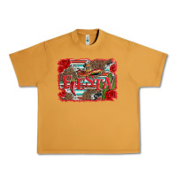 Peanut Butter fiesta with sombrero background Urban Heavy Tee - Artiststas