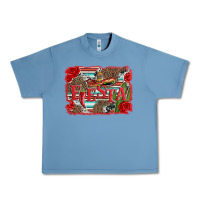 Pebble Blue fiesta with sombrero background Urban Heavy Tee - Artiststas
