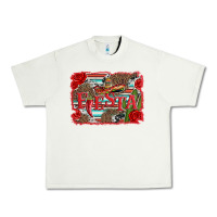 Pistachio fiesta with sombrero background Urban Heavy Tee - Artiststas