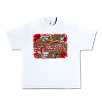 White fiesta with sombrero background Urban Heavy Tee - Artiststas