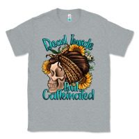 Heather Grey dead inside but caffeinated Classic Tee - Jasminsmagicworld
