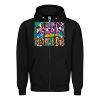 Black one loved teacher Zipper Hoodie - NancyCooperArtShop