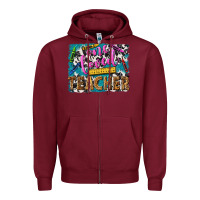 Burgundy one loved teacher Zipper Hoodie - NancyCooperArtShop
