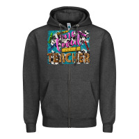 Charcoal Heather one loved teacher Zipper Hoodie - NancyCooperArtShop