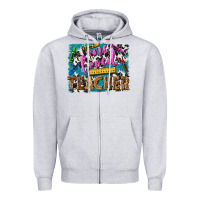 Heather Grey one loved teacher Zipper Hoodie - NancyCooperArtShop