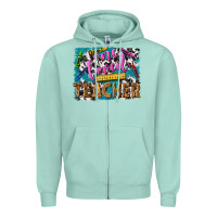 Seafoam one loved teacher Zipper Hoodie - NancyCooperArtShop