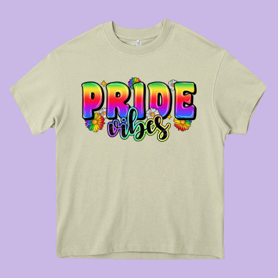Pride Vibes Heavy Core Tee Designed By Zillion Design Studio