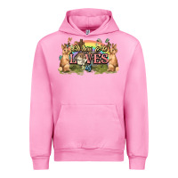 Fuchsia Pink Oh how he loves us cross Easter Day Urban Hoodie - HowdyJamesFarm