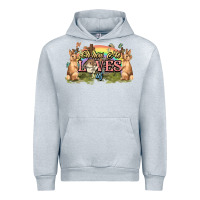 Heather Grey Oh how he loves us cross Easter Day Urban Hoodie - HowdyJamesFarm
