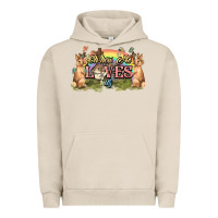Pigment French Oak Oh how he loves us cross Easter Day Urban Hoodie - HowdyJamesFarm