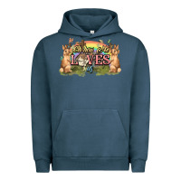 Pigment Midnight Navy Oh how he loves us cross Easter Day Urban Hoodie - HowdyJamesFarm