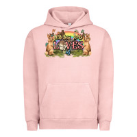 Pigment Salmon Oh how he loves us cross Easter Day Urban Hoodie - HowdyJamesFarm