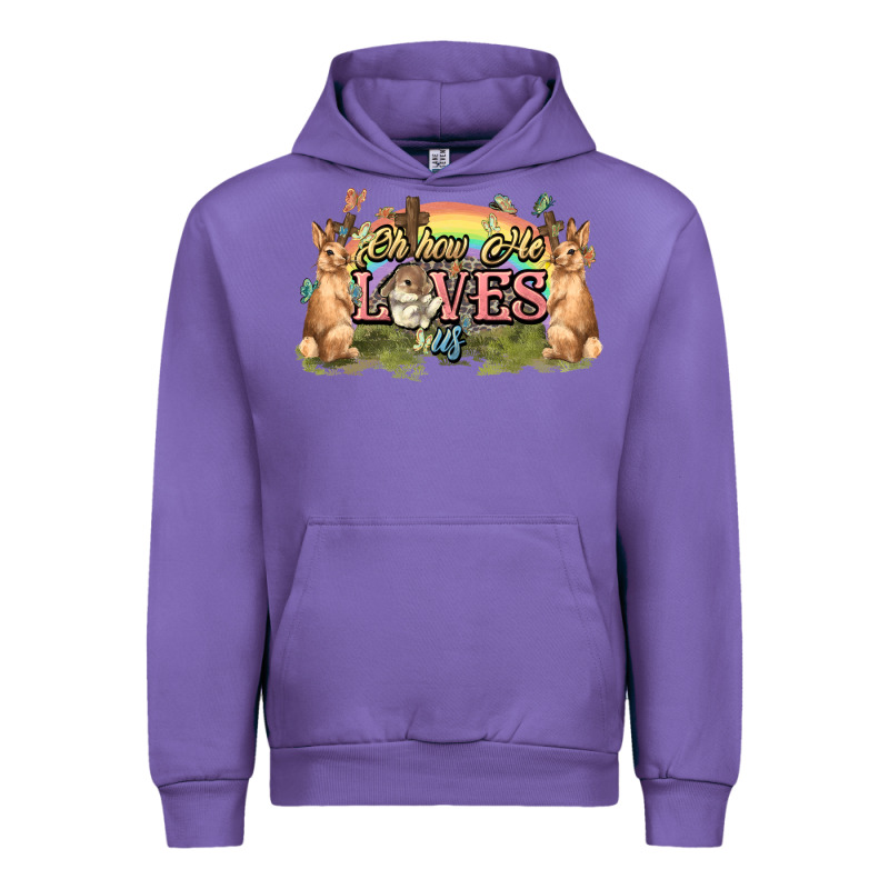 Oh How He Loves Us Cross Easter Day Urban Hoodie by HowdyJamesFarm | Teevron