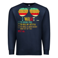 Navy I Want to Break Free to Ride My Bicycle Want It All Premium Sweatshirt - Bettercallsaul