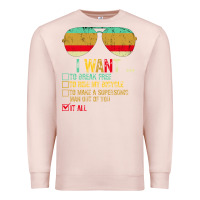 Pale Pink I Want to Break Free to Ride My Bicycle Want It All Premium Sweatshirt - Bettercallsaul