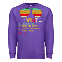 Purple I Want to Break Free to Ride My Bicycle Want It All Premium Sweatshirt - Bettercallsaul