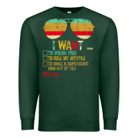 Sports Green I Want to Break Free to Ride My Bicycle Want It All Premium Sweatshirt - Bettercallsaul