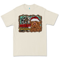 Merry Christmas Highland Cow Premium Tee | Teevron
