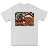 Dove Grey merry Christmas highland cow Premium Tee - RanaPortraitStore
