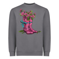 Storm valentines day western boots and roses Heavyweight Sweatshirt - AdoDesignShop