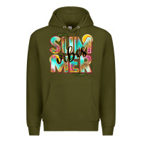 Army Green summer vibes Premium Hoodie - NancyCooperArtShop
