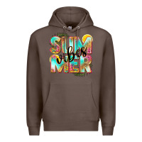 Coffee summer vibes Premium Hoodie - NancyCooperArtShop