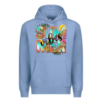 Colony Blue summer vibes Premium Hoodie - NancyCooperArtShop