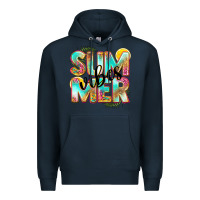 Navy summer vibes Premium Hoodie - NancyCooperArtShop