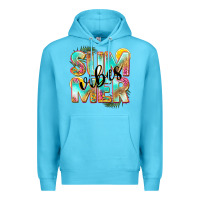 Ocean Blue summer vibes Premium Hoodie - NancyCooperArtShop