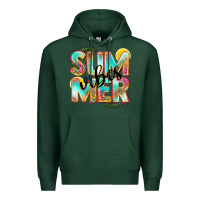 Sports Green summer vibes Premium Hoodie - NancyCooperArtShop