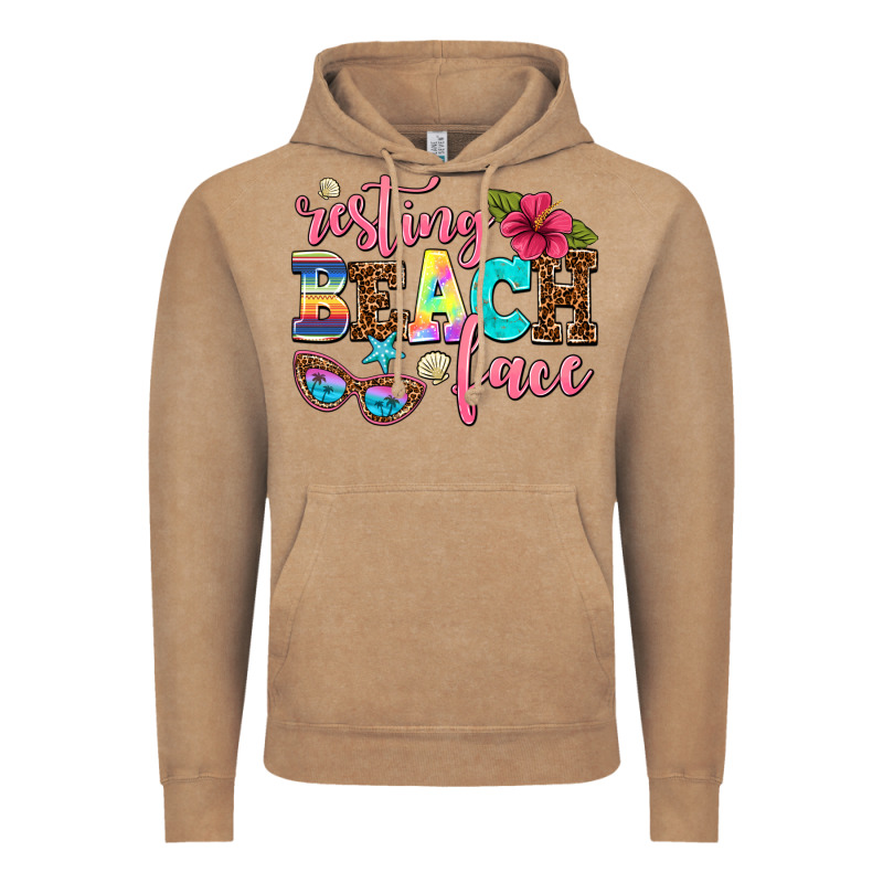 Resting Beach Face Vintage Hoodie by AdoDesignShop | Teevron