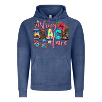 Vintage Denim resting beach face Vintage Hoodie - AdoDesignShop