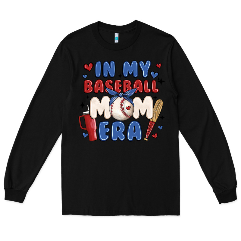 In My Baseball Mom Era Long Sleeve Tee by JahusDesignShop | Teevron