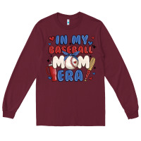 Burgundy in my baseball mom era Long Sleeve Tee - JahusDesignShop