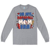 Heather Grey in my baseball mom era Long Sleeve Tee - JahusDesignShop