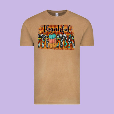 Thankful Mama Vintage Tee Designed By Jahusdesignshop