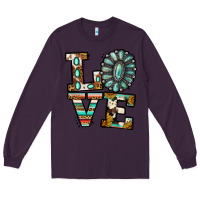 Plum Turquoise Love Long Sleeve Tee - Jasminsmagicworld
