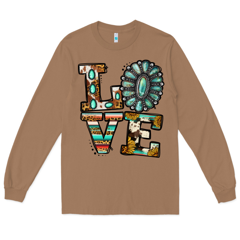 Turquoise Love Long Sleeve Tee by Jasminsmagicworld | Teevron