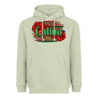 Matcha latina with serape and roses Heavyweight Hoodie - Jasminsmagicworld