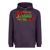 Plum latina with serape and roses Heavyweight Hoodie - Jasminsmagicworld