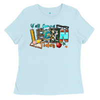 Baby Blue y'all gonna learn today Ladies Tee - Zillion Design Studio