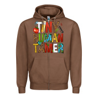 Tiny Human Tamer Zipper Hoodie | Teevron