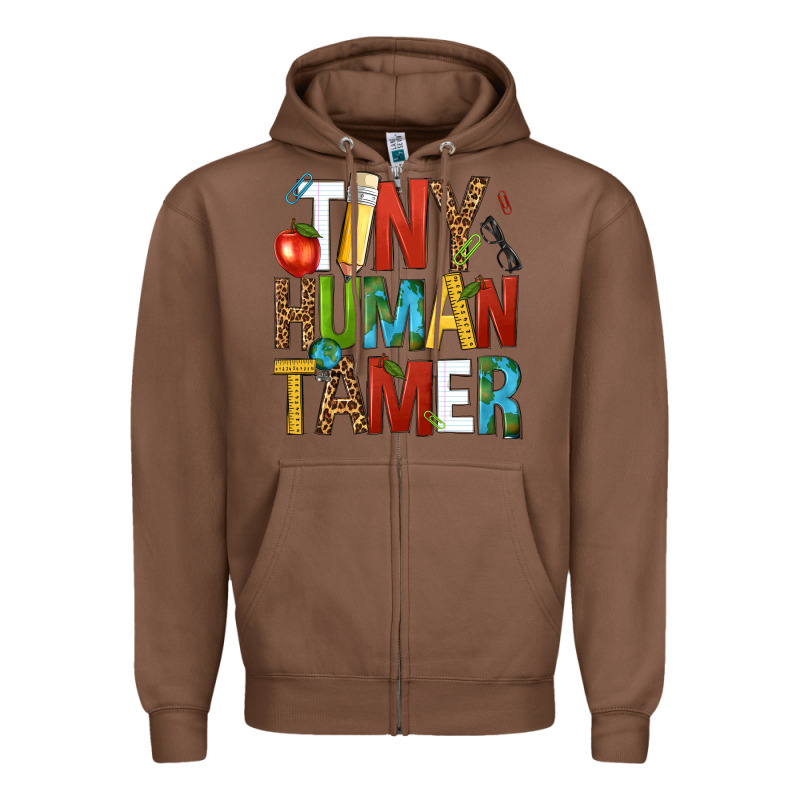 Tiny Human Tamer Zipper Hoodie by NancyCooperArtShop | Teevron