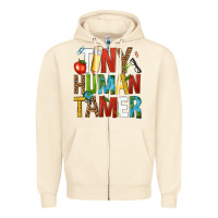 Sandshell tiny human tamer Zipper Hoodie - NancyCooperArtShop