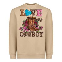 Mushroom valentines day love my cowboy Heavyweight Sweatshirt - AdoDesignShop