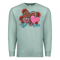 Seafoam valentine's day be mine hearts sunflower Premium Sweatshirt - RanaPortraitStore