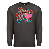 Smoke valentine's day be mine hearts sunflower Premium Sweatshirt - RanaPortraitStore