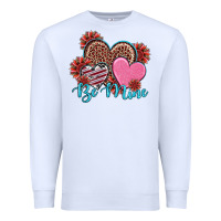 White valentine's day be mine hearts sunflower Premium Sweatshirt - RanaPortraitStore