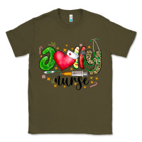 Army Green Jolly Nurse Black Classic Tee - CowhideDigitalArt