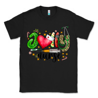 Black Jolly Nurse Black Classic Tee - CowhideDigitalArt